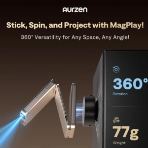 连投影机都要「折」起来，Aurzen ZIP，一键投屏