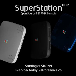 游戏主机SuperStation One，可兼容PlayStation、Nintendo 64与Saturn游戏